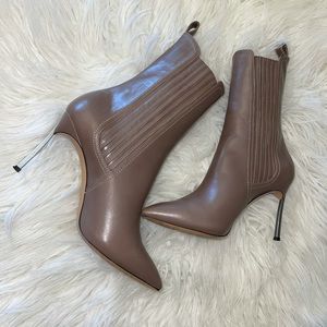 Casadei leather boots blate heel size 7.5